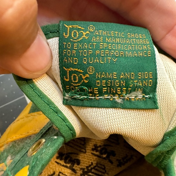 vintage 70s green, Yellow JOX kids' SNEAKERS vintage 6.5 in women’s - Picture 8 of 9